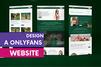 design onlyfans agency website onlyfans page promotion model page portfolio