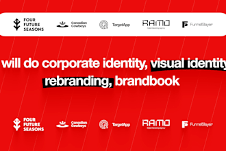 design corporate identity, visual identity, and brandbook for your business