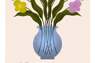 illustrate and create nice and colorful postcards