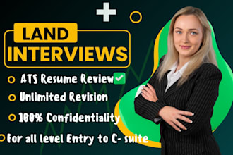 review edit rewrite professional executive ats resume as faang tech recruiter