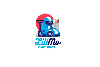 design rental shopping carts cars kids logo