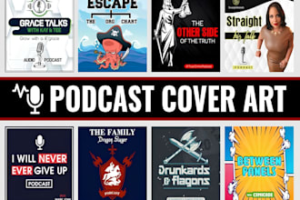 make a podcast logo and podcast cover art