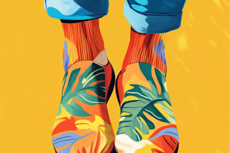 make a unique socks design
