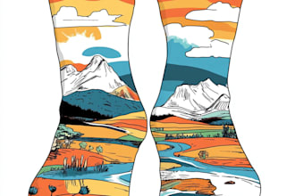 make a creative socks unique sock design for you