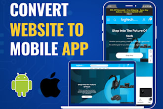 convert your website to android and ios mobile apps with free splash screen