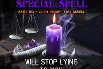 cast stop lying spell, powerful session eliminates all lies, magical ritual