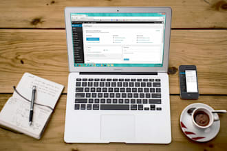 upload products or content and update your wordpress website