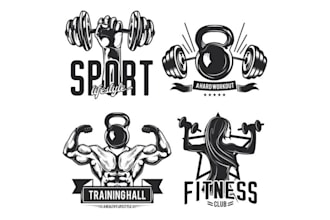 make physical fitness, bodybuilding, gym, yoga logo or any graphic design