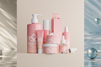 do realistic 3d product rendering and mockup designs