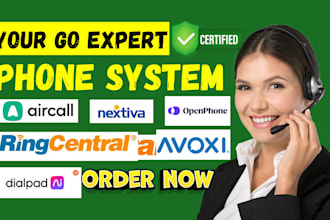 setup ringcentral zoom phone diapad aircall nextiva 8x8 vonage avoxi iplum