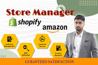 be your amazon virtual assistant and shopify manager for amazon fba