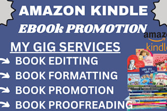 do book and ebook marketing ecommerce marketing, book editing, amazon KDP