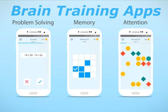 develop brain trainer app, football trainer app, personal trainer app, ai coach