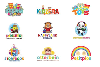 design childcare daycare baby shop and kids logo