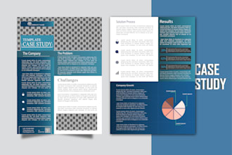 design professional case study brochure or flyer template