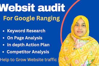 do website audit report and action plan your website