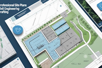 draw site plan topographic survey drawing property survey plan for a city permit