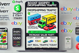 boost shopify ebay dropshipping website traffic marketing promotion sales funnel