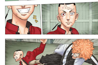 draw comic strip or comic book artist webtoon illustration