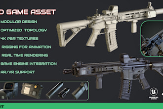 model and texture 3d game asset for unreal engine and unity