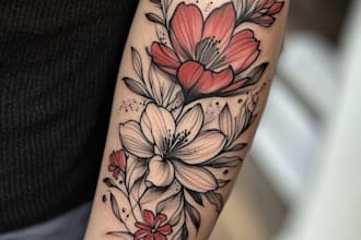 create your dream anime, manga tattoo design