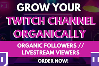 organically promote your twitch channel to gain more live viewers