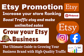boost etsy shop pinterest rank traffic marketing sales promotion etsy SEO ads