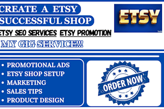 be your etsy shop manager, promote digital product for high return