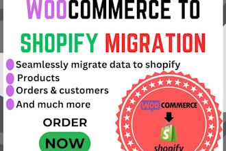 migrate woocommerce website to shopify store