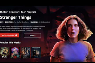 make vod and ott video streaming app, netflix style , youtube style