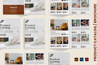 design a professional product catalog, catalogue, brochure and product flyer