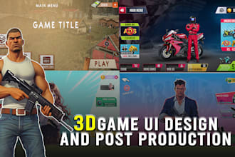 design 2d game ui and UX in photoshop