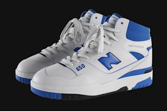 do 3d shoe modeling, shoe animation, footwears and 3d sneakers