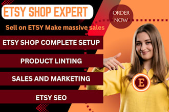 setup etsy shop digital product planner design print on demand listing sales seo