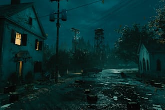 do 3d game environment 3d level design environment game props game spawn area