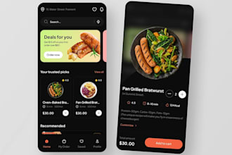 develop meal ordering app, food ordering, food app design, meal scheduling app