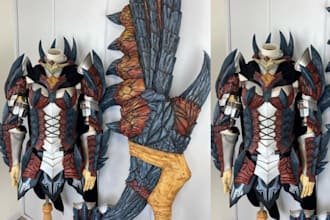 3d cosplay creation wearable cosplay model cosplay props 3d cosplay helmet mask