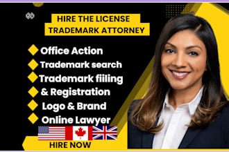 be US licensed trademark attorney for your uspto trademark registration