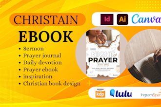 design, format christian ebook, daily devotion, prayer ebook, prayer journal