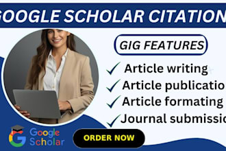 write, format, and publish your research article on google scholar