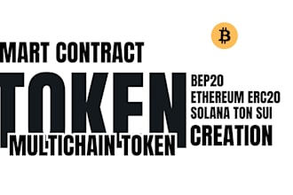 create customize smart contracts multichain token on ton sol erc20 bep20 matic