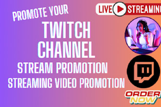 promote and bring the live viewer to your twitch channel organically
