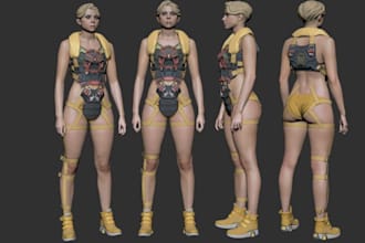 unique vrm vroid 3d,creature character,3d soldier model,scifi,vr chat avatar,rig