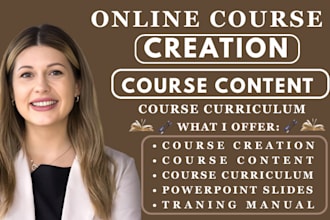create ebook online course content creation course curriculum for teachable