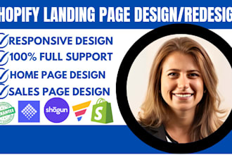 design a high converting shopify landing page replo, pagefly or gempages