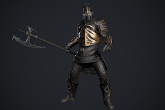 detailed 3d character, game asset, creature, 4k texture, ue5 control rig, aaa