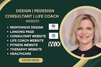 build life coaching, mental health, author, consulting, fitness, therapy website