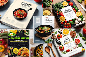 design quality cookbook cover and recipe book cover design