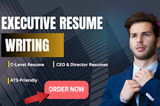 write professional executive resume for c level executives directors