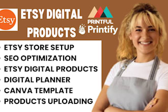 etsy shop setup, etsy digital products, etsy seo listing, etsy digital planner